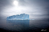Sunlight over iceberg canvas print