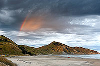 Rainbow over Kaiaua Beach